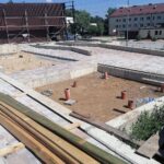 07.07.2021. Kazimierza Wielka. Basen. Prace budowlane / Marta Gajda / Radio Kielce