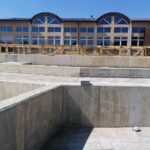 07.07.2021. Kazimierza Wielka. Basen. Prace budowlane / Marta Gajda / Radio Kielce