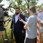 05.07.2021. Kielce. Ulica Świerczyńska. Konferencja posła Krzysztofa Bosaka. Na zdjęciu Michał Sokolnicki - Konfederacja / Anna Kwapisz / Radio Kielce