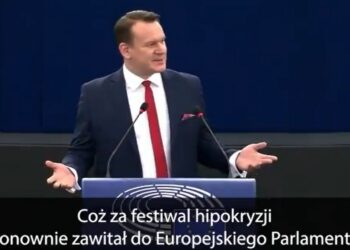 Na zdjęciu: Dominik Tarczyński - europoseł PiS / screen