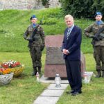 04.07.2021. Kielce. Uroczystości z okazji 78. rocznicy śmierci generała Władysława Sikorskiego. Na zdjęciu: Krzysztof Witkowski - Stowarzyszenie Pamięci Narodowej „Czwartak” / Paulina Michta / Radio Kielce