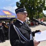 04.07.2021. Modliszewice. Jubileusz OSP Modliszewice. Na zdjęciu: Krzysztof Obratański - burmistrz Końskich / Magdalena Galas-Klusek / Radio Kielce