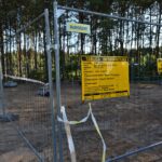 06.07.2021. Dziebałtów. Protest przeciwko budowie masztu telefonii komórkowej / Magdalena Galas-Klusek / Radio Kielce