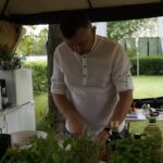 22.07.2021. Letnia kuchnia Radia Kielce. Mięsny czwartek. Na zdjęciu: Mirosław Ciołak- Polska Inicjatywa Kulinarna, szef Restauracji Hotelu Red z Ostrowca Świętokrzyskiego / Anna Kwapisz / Radio Kielce