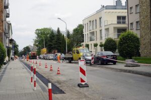 23.07.2021. Kielce. Remont ulicy Śniadeckich / Anna Kwapisz / Radio Kielce