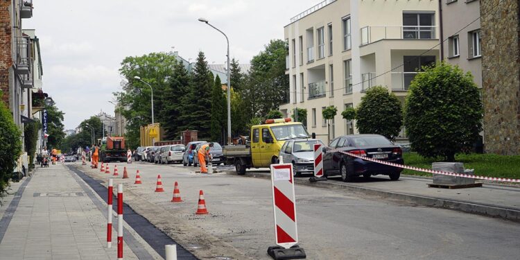 23.07.2021. Kielce. Remont ulicy Śniadeckich / Anna Kwapisz / Radio Kielce