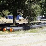 29.07.2021. Kielce. Modernizacja sieci ciepłowniczej koło skrzyżowania Alei Solidarności z Aleją Tysiąclecia Państwa Polskiego / Anna Kwapisz / Radio Kielce