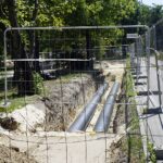 29.07.2021. Kielce. Modernizacja sieci ciepłowniczej koło skrzyżowania Alei Solidarności z Aleją Tysiąclecia Państwa Polskiego / Anna Kwapisz / Radio Kielce