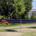 29.07.2021. Kielce. Modernizacja sieci ciepłowniczej koło skrzyżowania Alei Solidarności z Aleją Tysiąclecia Państwa Polskiego / Anna Kwapisz / Radio Kielce