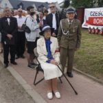 04.07.2021. Niestachów. Obchody 78. rocznicy zwycięskiego boju Oddziału Wybranieckich z Niemcami. Na zdjęciu (w środku): Mirosława Sarna / Marcin Marszałek / Radio Kielce