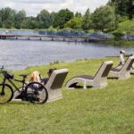 21.07.2021. Kielce. Leżaki nad zalewem / Anita Banaś / Radio Kielce