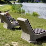 21.07.2021. Kielce. Leżaki nad zalewem / Anita Banaś / Radio Kielce