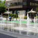 06.07.2021. Kielce. Fontanna na placu Konstytucji 3 Maja / Anna Kwapisz / Radio Kielce