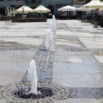 06.07.2021. Kielce. Fontanna na Rynku / Anna Kwapisz / Radio Kielce