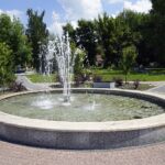 06.07.2021. Kielce. Fontanna przy ulicy Sandomierskiej / Anna Kwapisz / Radio Kielce