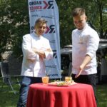 13.07.2021. Letnia kuchnia Radia Kielce. Słodkie wtorki. Na zdjęciu (od lewej): Paweł Buras i Patryk Buras z Cukierni Kalinka / Anna Kwapisz / Radio Kielce