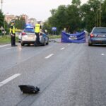17.07.2021. Kielce. Ulica Jesionowa. Śmiertelne potrącenie rowerzystki / Kamil Król / Radio Kielce