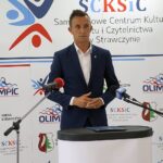 19.07.2021. Strawczynek. Briefing prasowy. Na zdjęciu Łukasz Woźniak - dyrektor samorządowego Centrum Kultury, Sportu i Czytelnictwa w Strawczynie / Anna Kwapisz / Radio Kielce