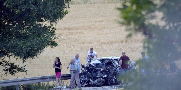 28.07.2021. Olszownica. Wypadek na drodze krajowej nr 74 / Słuchacz Radia Kielce