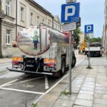 12.07.2021. Kielce. Ulica Leonarda. Awaria wodociągu / Piotr Kwaśniewski / Radio Kielce