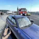 21.07.2021. Kielce. Korki na skrzyżowaniu ulic 1-go Maja i Gosiewskiego po kolizji samochodów / Jarosław Kubalski / Radio Kielce