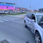 14.07.2021. Kielce. Wypadek na skrzyżowaniu alei Solidarności i ulicy Świętokrzyskiej / Wiktor Taszłow / Radio Kielce