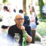 07.07.2021. Busko-Zdrój. Kawiarenka Festiwalowa. Na zdjęciu: Henryk Kuźniak - kompozytor / Jarosław Kubalski / Radio Kielce