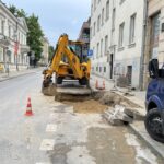 12.07.2021. Kielce. Ulica Leonarda. Awaria wodociągu / Piotr Kwaśniewski / Radio Kielce