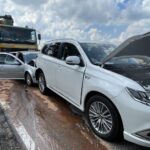 13.07.2021. Wielka Wieś. Karambol na drodze krajowej nr 42 / Anna Głąb / Radio Kielce