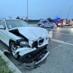 14.07.2021. Kielce. Wypadek na skrzyżowaniu alei Solidarności i ulicy Świętokrzyskiej / Wiktor Taszłow / Radio Kielce