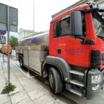 12.07.2021. Kielce. Ulica Leonarda. Awaria wodociągu / Piotr Kwaśniewski / Radio Kielce