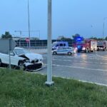 14.07.2021. Kielce. Wypadek na skrzyżowaniu alei Solidarności i ulicy Świętokrzyskiej / Wiktor Taszłow / Radio Kielce