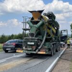 13.07.2021. Wielka Wieś. Karambol na drodze krajowej nr 42 / Anna Głąb / Radio Kielce