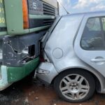 13.07.2021. Wielka Wieś. Karambol na drodze krajowej nr 42 / Anna Głąb / Radio Kielce