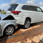 13.07.2021. Wielka Wieś. Karambol na drodze krajowej nr 42 / Anna Głąb / Radio Kielce