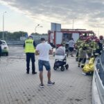 21.07.2021. Kielce. Korki na skrzyżowaniu ulic 1-go Maja i Gosiewskiego po kolizji samochodów / Jarosław Kubalski / Radio Kielce