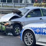 21.07.2021. Kielce. Korki na skrzyżowaniu ulic 1-go Maja i Gosiewskiego po kolizji samochodów / Jarosław Kubalski / Radio Kielce