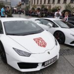 03.07.2021. Kielce. 17. Gran Turismo Polonia. Superauta na kieleckim rynku / Jarosław Kubalski / Radio Kielce