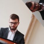 24.07.2021. Kielce. Pałac Biskupów Krakowskich. Koncert "Chopinowskie Inspiracje". Na zdjęciu: Nicolas Bourdoncle - pianista / Wiktor Taszłow / Radio Kielce