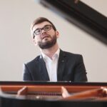 24.07.2021. Kielce. Pałac Biskupów Krakowskich. Koncert "Chopinowskie Inspiracje". Na zdjęciu: Nicolas Bourdoncle - pianista / Wiktor Taszłow / Radio Kielce