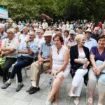 25.07.2021. Busko-Zdrój. Drugi dzień przesłuchań uczestników finałowego konkursu 45. Buskich Spotkań z Folklorem / Wiktor Taszłow / Radio Kielce