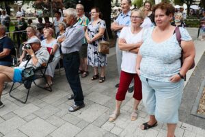 25.07.2021. Busko-Zdrój. Drugi dzień przesłuchań uczestników finałowego konkursu 45. Buskich Spotkań z Folklorem / Wiktor Taszłow / Radio Kielce