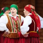 25.07.2021. Busko-Zdrój. Drugi dzień przesłuchań uczestników finałowego konkursu 45. Buskich Spotkań z Folklorem / Wiktor Taszłow / Radio Kielce