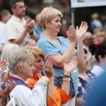 25.07.2021. Busko-Zdrój. Drugi dzień przesłuchań uczestników finałowego konkursu 45. Buskich Spotkań z Folklorem / Wiktor Taszłow / Radio Kielce