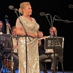 03.07.2021. Busko-Zdrój. 27 Międzynarodowy Festiwal im. Krystyny Jamroz w Busku Zdroju. Koncert „Buscy artyści Bogusławowi Kaczyńskiemu”. Na zdjęciu: Roma Owsińska / Dorota Klusek / Radio Kielce