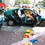 28.07.2021. Kielce. Ćwiczenia służb ratunkowych przy ul. Grunwaldzkiej / Wiktor Taszłow / Radio Kielce