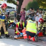 28.07.2021. Kielce. Ćwiczenia służb ratunkowych przy ul. Grunwaldzkiej / Wiktor Taszłow / Radio Kielce