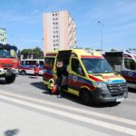 28.07.2021. Kielce. Ćwiczenia służb ratunkowych przy ul. Grunwaldzkiej / Wiktor Taszłow / Radio Kielce