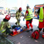 28.07.2021. Kielce. Ćwiczenia służb ratunkowych przy ul. Grunwaldzkiej / Wiktor Taszłow / Radio Kielce