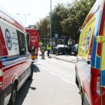 28.07.2021. Kielce. Ćwiczenia służb ratunkowych przy ul. Grunwaldzkiej / Wiktor Taszłow / Radio Kielce